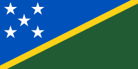 The Solomon Islands flag